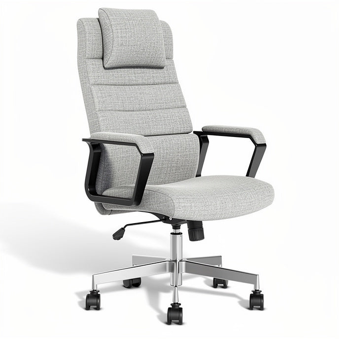 **Ergonomische kantoorstoel met verstelbare rugleuning en hoofdsteun**